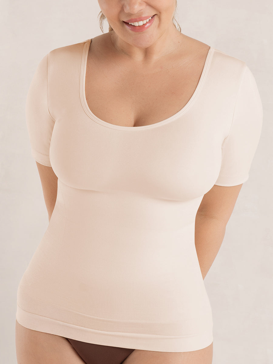 Livia™ | Short Sleeve Sculpting T-Shirt