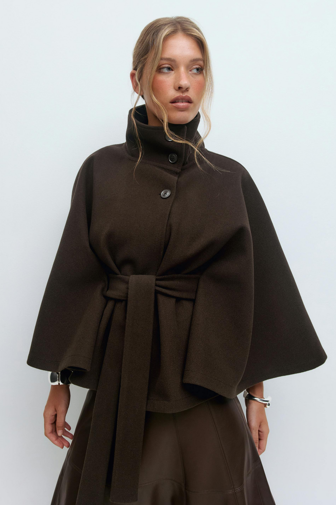 Rosa | Belted Cape Jacket