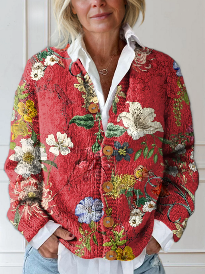 Rachel | Vintage Floral Cardigan Sweater (kopie)