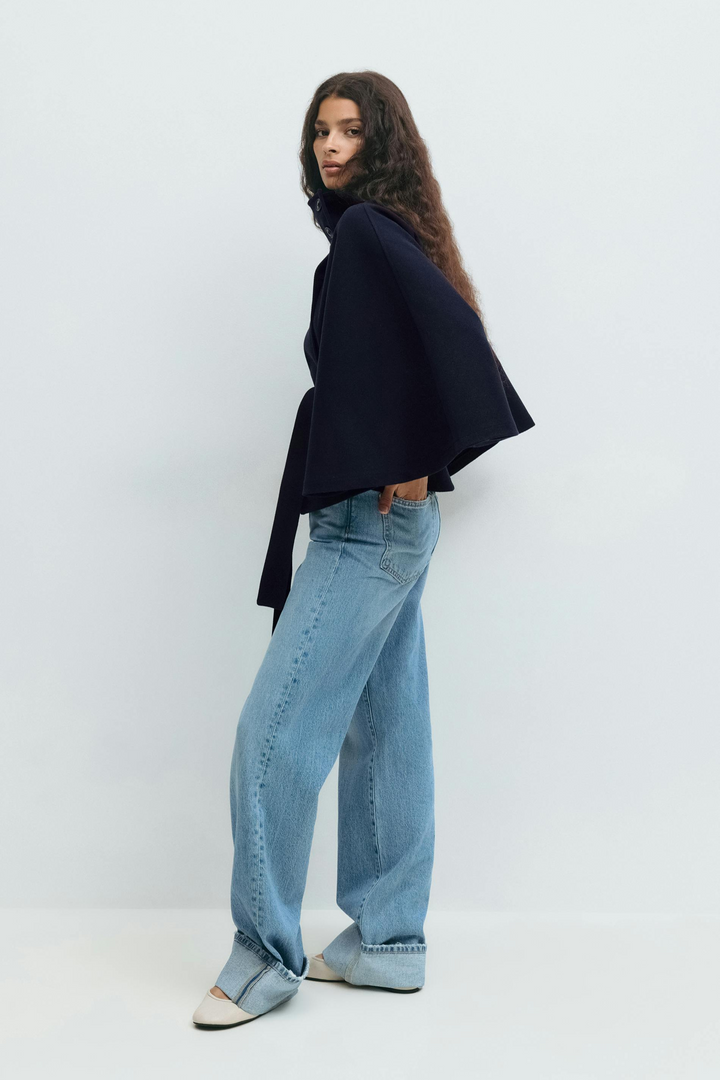 Rosa | Belted Cape Jacket