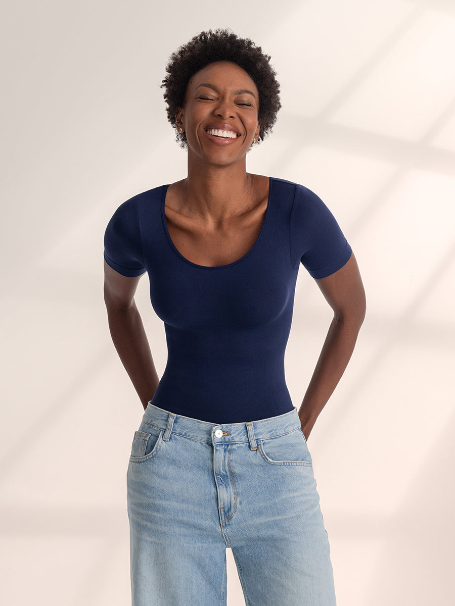 Livia™ | Short Sleeve Sculpting T-Shirt