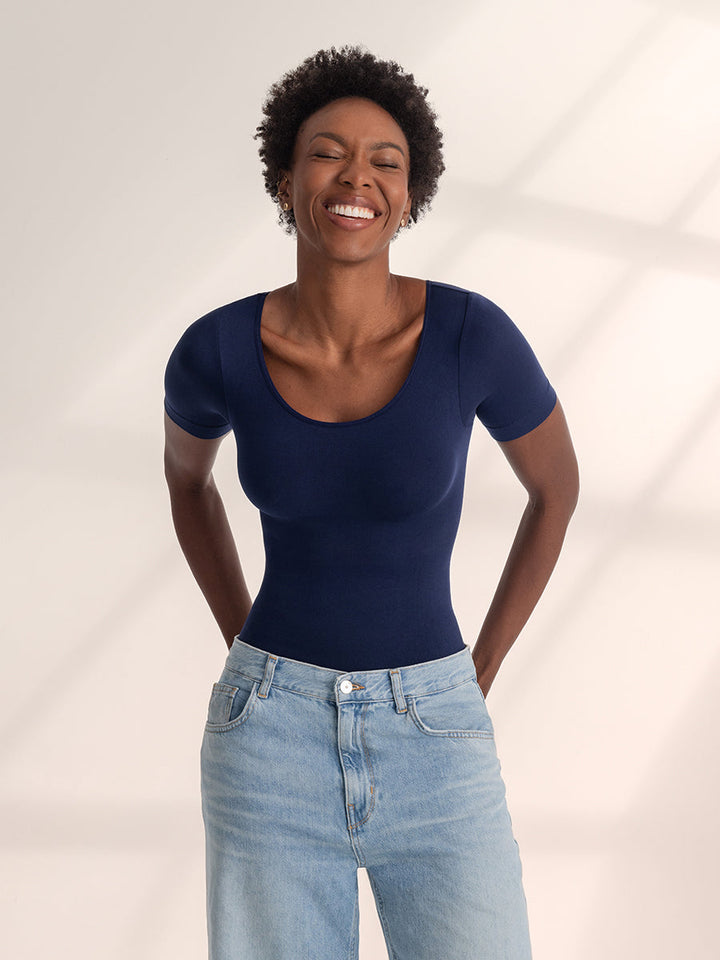 Livia™ | Short Sleeve Sculpting T-Shirt