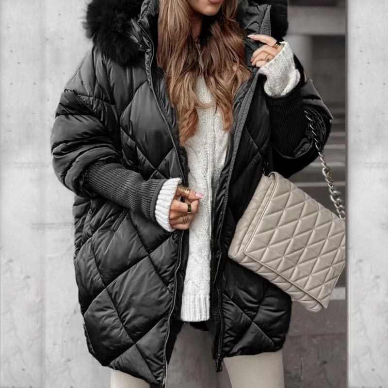 Aurora™ | Quilted Parka Coat with Knitted Sleeves