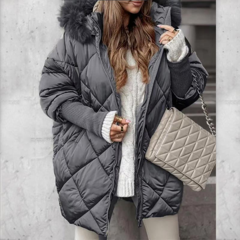 Aurora™ | Quilted Parka Coat with Knitted Sleeves