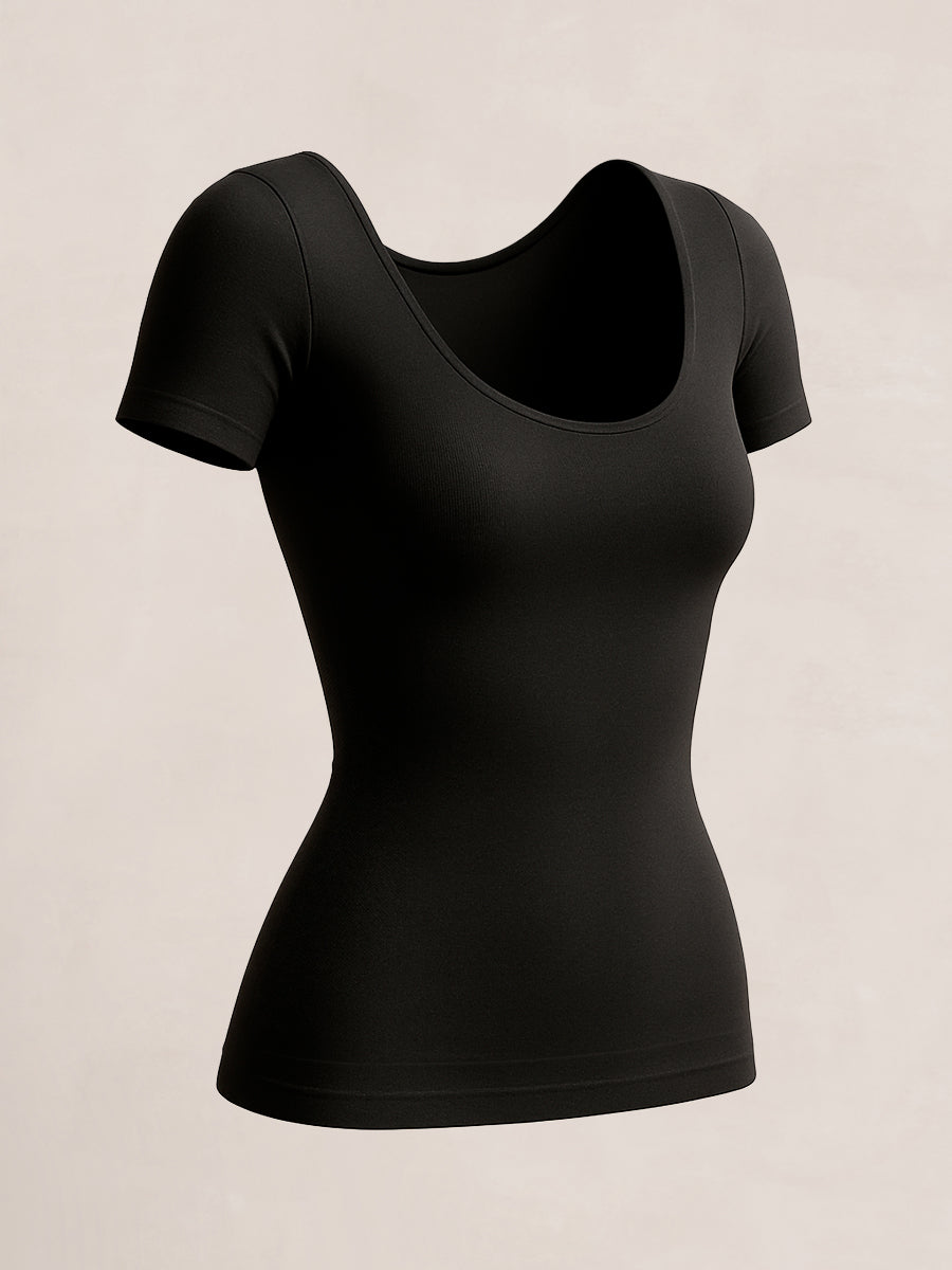 Livia™ | Short Sleeve Sculpting T-Shirt