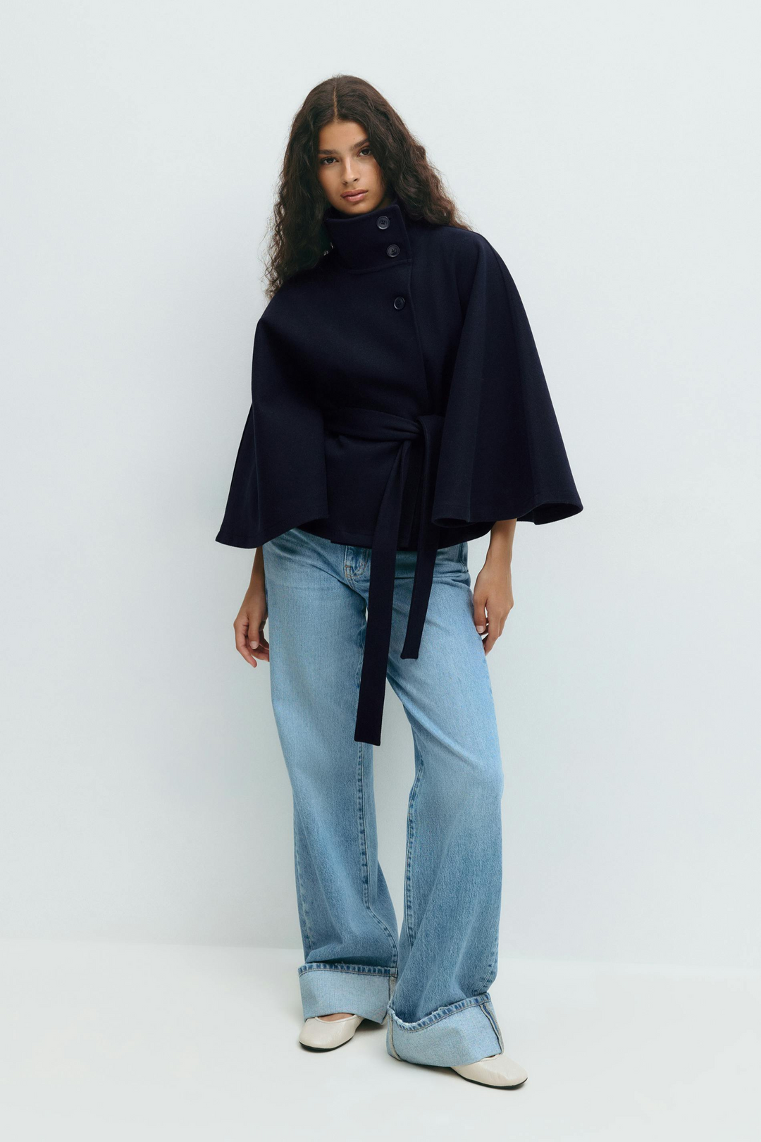 Rosa | Belted Cape Jacket