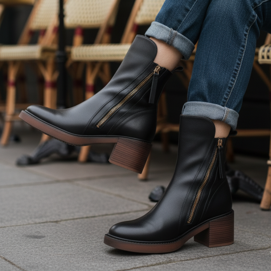 Valorine™ | Elegant and Timeless Leather Boots