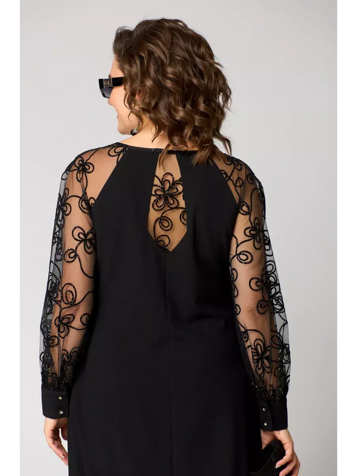 Maxima | Elegant black sexy lace dress