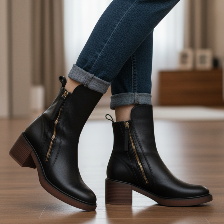 Valorine™ | Elegant and Timeless Leather Boots
