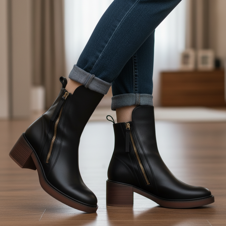 Valorine™ | Elegant and Timeless Leather Boots