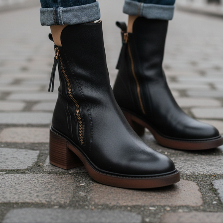 Valorine™ | Elegant and Timeless Leather Boots