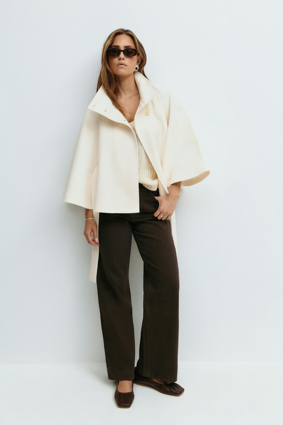 Rosa | Belted Cape Jacket