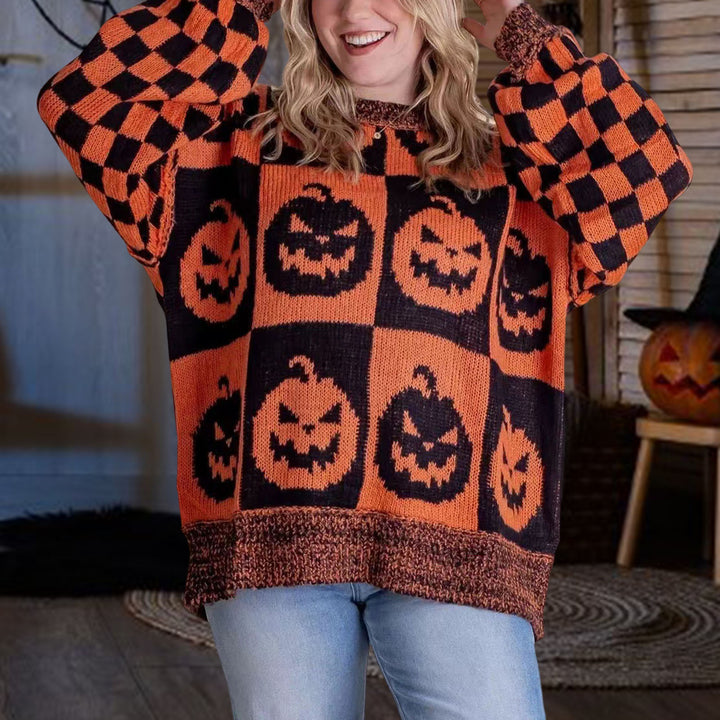 Cozy Halloween Knit | Pumpkins & Ghosts Sweater