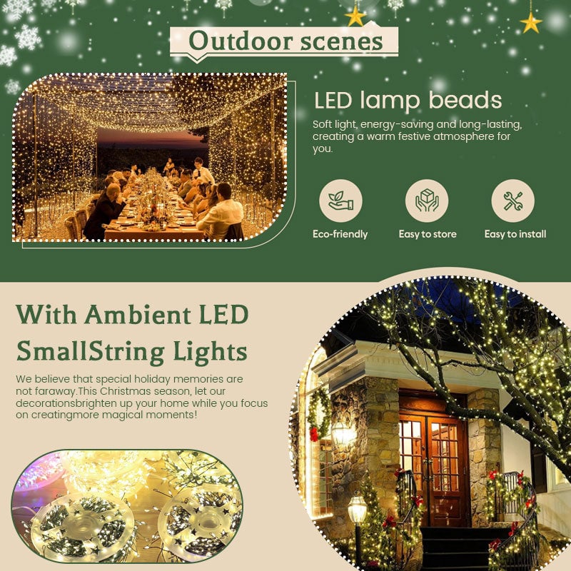 🎄Waterproof Remote Control Flashing Lights⭐