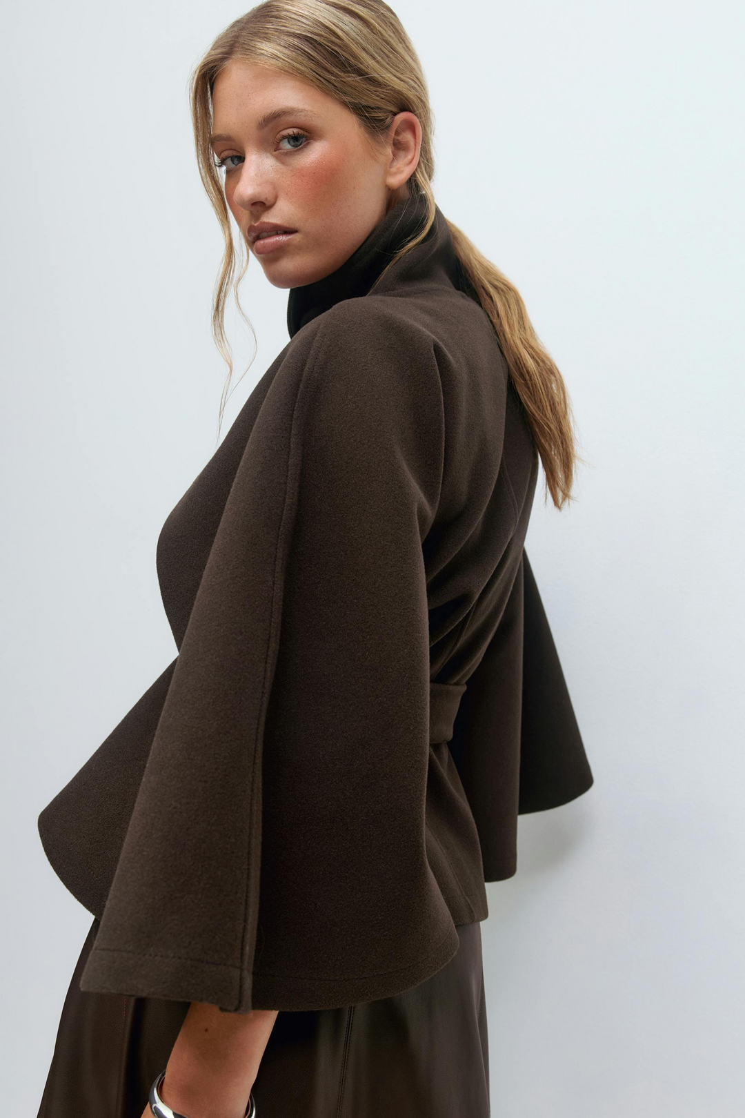 Rosa | Belted Cape Jacket