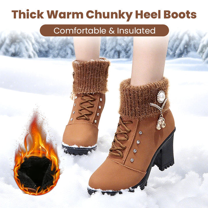 Thicks | warm women's boots with thick heels