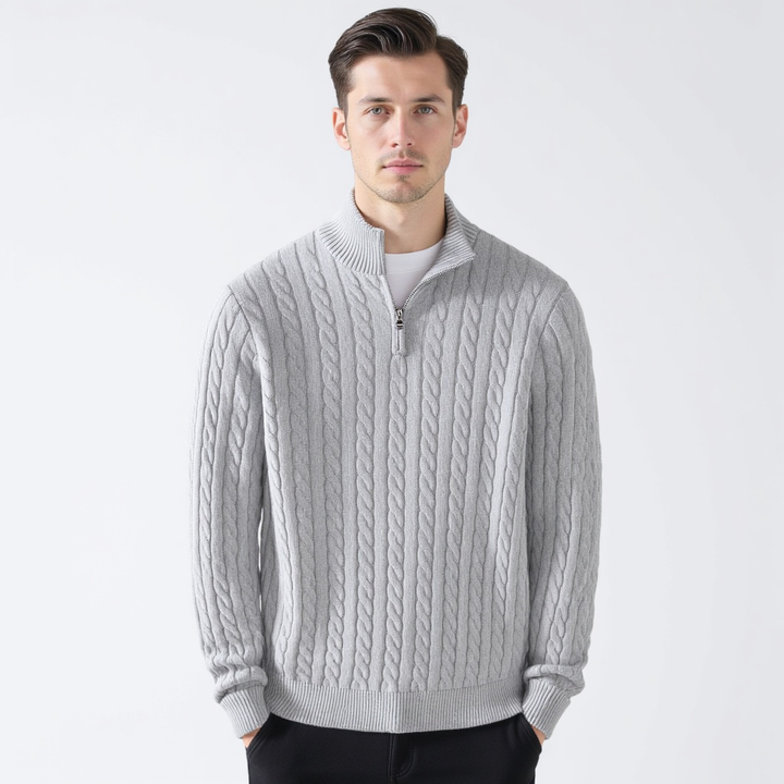 Cambridge™ | Half-Zip Cable Knit Sweater