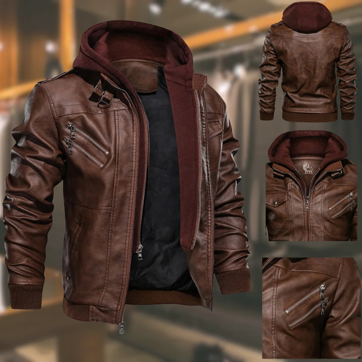 Cavari™ Milano Ferro Leather Jacket | Confidence in Every Stitch