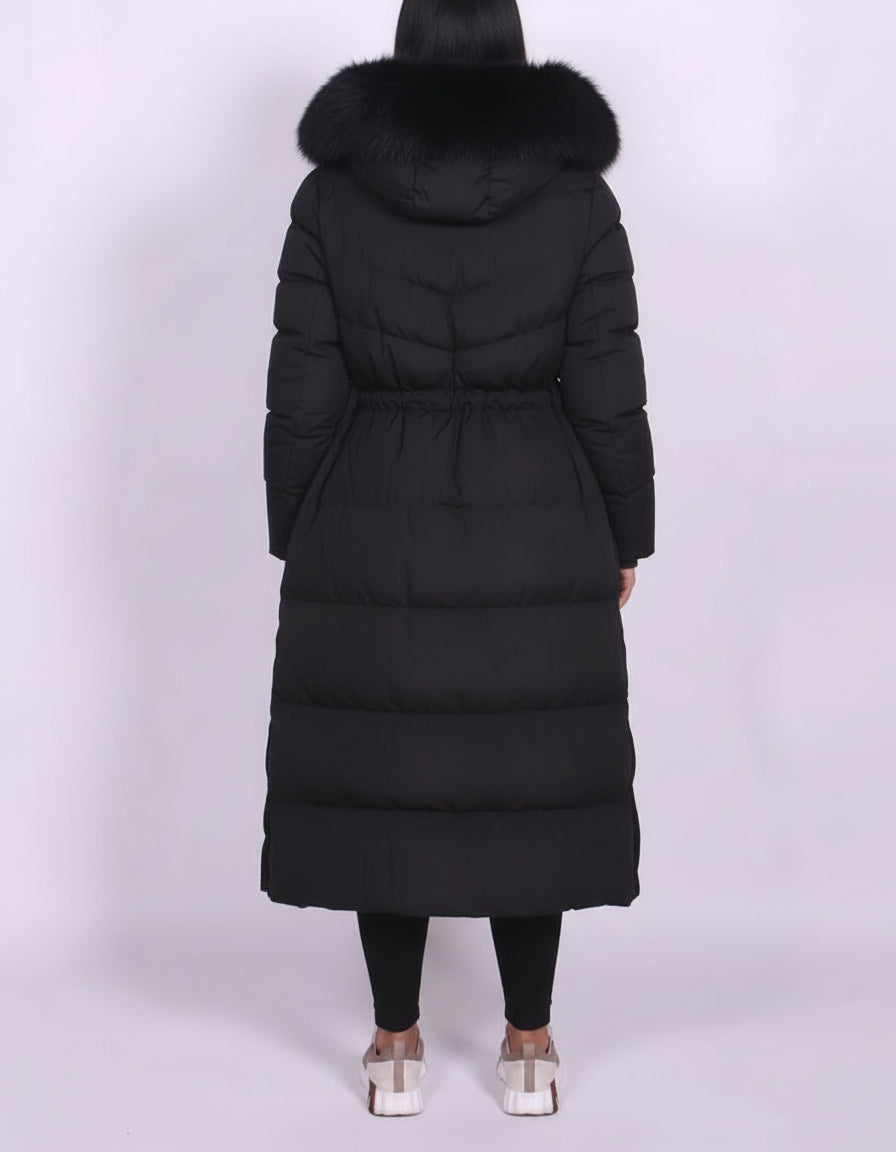Aurora™ | Luxe Fur-Collar Long Puffer Coat