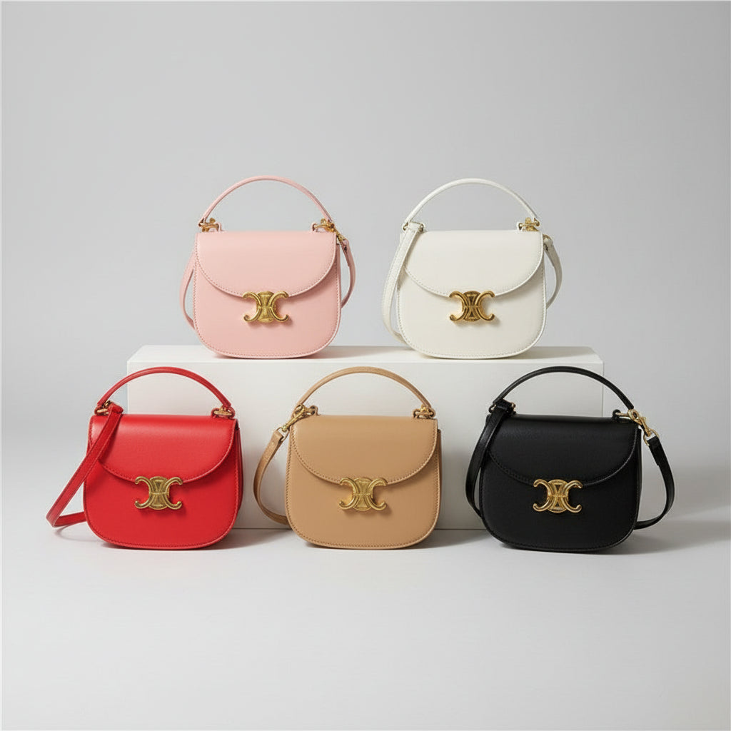 Mini Crossbody Bag with Gold-Tone