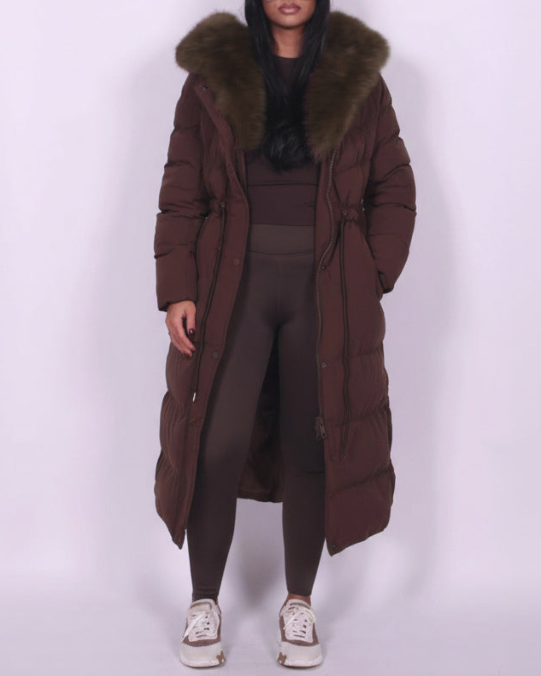 Aurora™ | Luxe Fur-Collar Long Puffer Coat