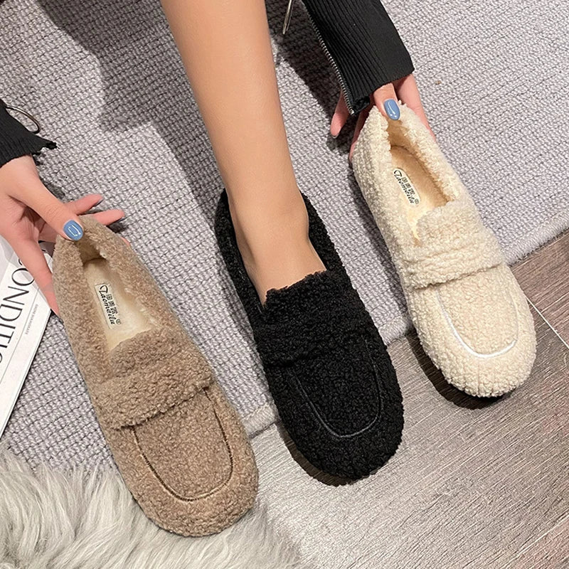 Amélie™ | Warm Teddy Loafers