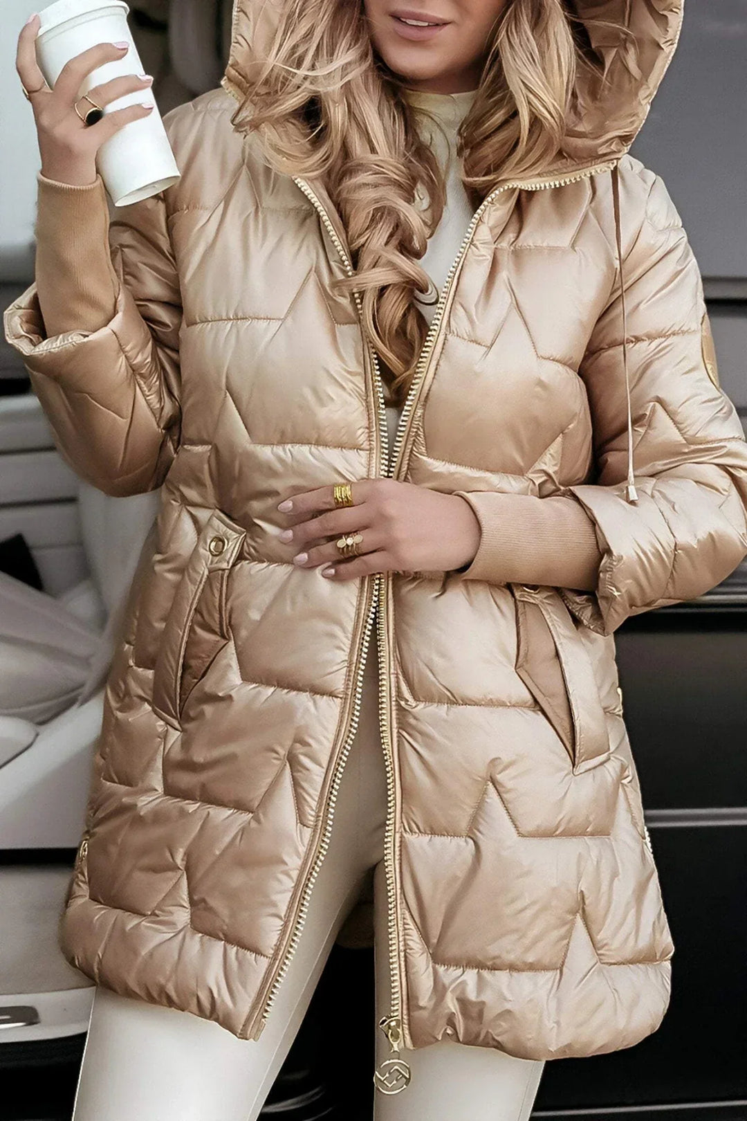 Astrid™ | Elegant Hooded Winter Jacket with Warm Lining