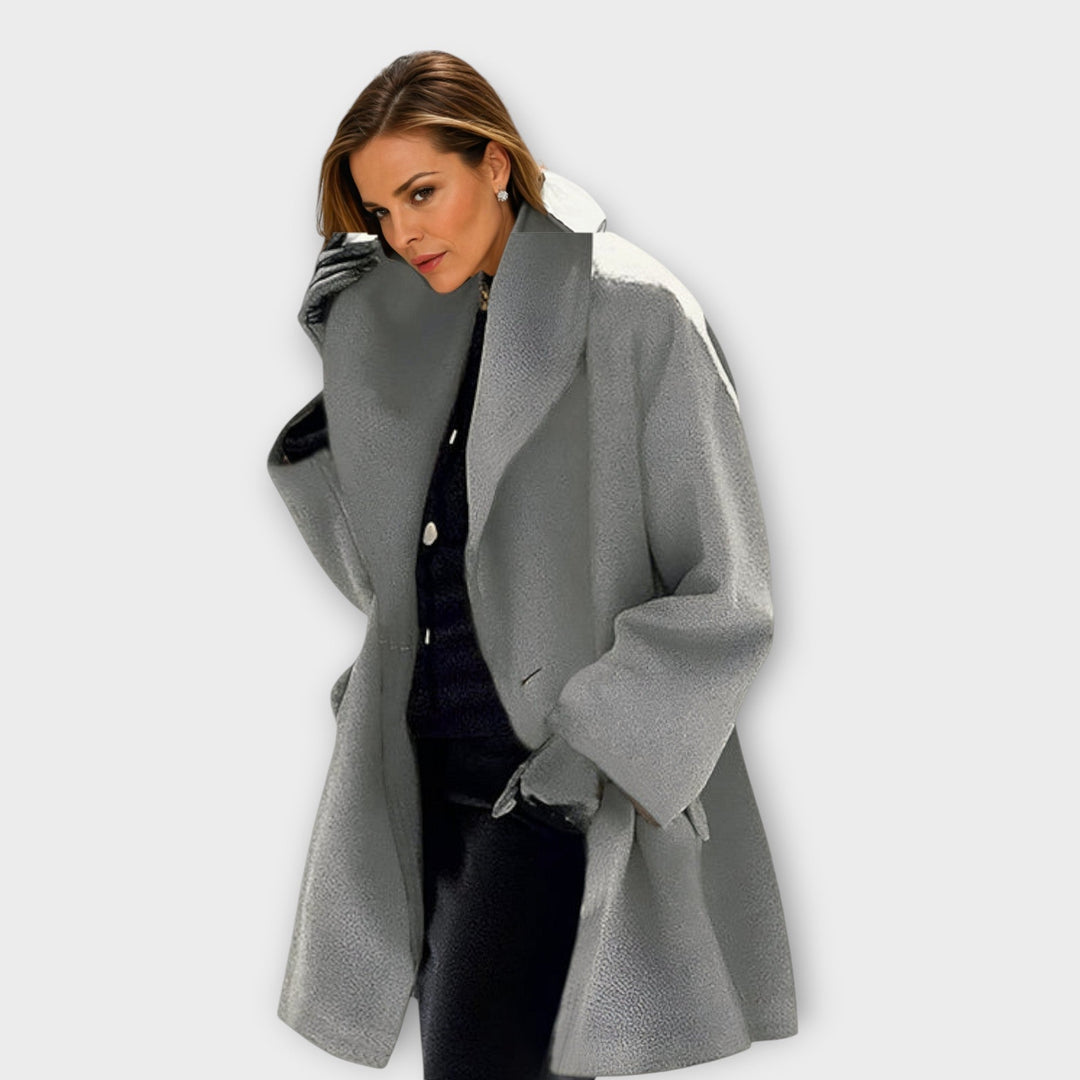 Valentina | Sky Blue Wool Elegance Coat