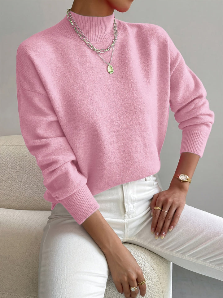 Maria Elegant High-Neck Sweater