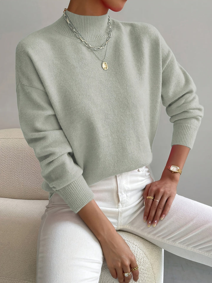 Maria Elegant High-Neck Sweater